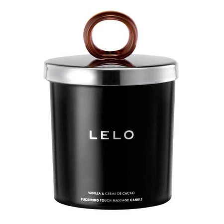 LELO Flickering Touch Massagekaars, naar vanille en cacao geurende massagekaars, 150 g