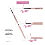 J.Cat Beauty Brow-LA 3-in-1 Mapping &amp; Shaping Brow Pencil, 3-in-1 Brow Styling Pencil, 103 Medium Cool Brown, 0,08 g