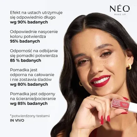 Neo Make Up, Ruj lichid de lungă durată, 03 Everlasting Affection, 5 ml