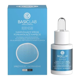 BasicLab Esteticus Dermocosmetics, ser hidratant pentru îmbunătățirea tensiunii, 15 ml