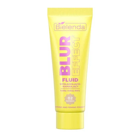 Bielenda Blur Effect, fluid de netezire și întărire, 02 Natural, 30 ml