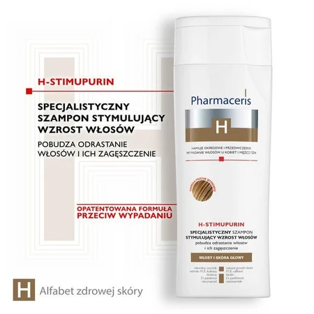 Pharmaceris H Set, Spezialshampoo zur Stimulierung des Haarwachstums, 250 ml + Intensivkur zur Stimulierung des Haarwachstums, 125 ml