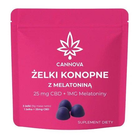 Cannova Geles de cáñamo con melatonina, 3 uds.