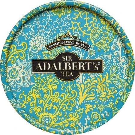 Adalbert's Tea Black Tea Pineapple &ampamon, tè nero di Ceylon con pezzi di ananas e cannella (in foglie sciolte), 100 g
