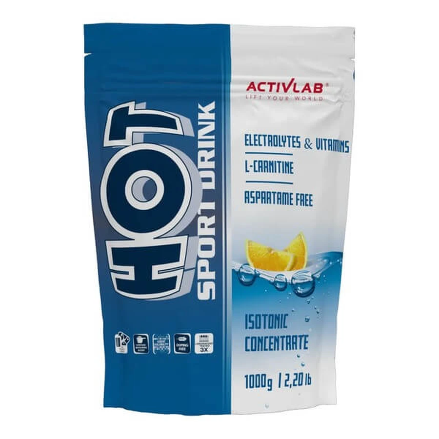 Koncentrat napoju izotonicznego HOT, smak cytrynowy, 1000g: ceny i cechy