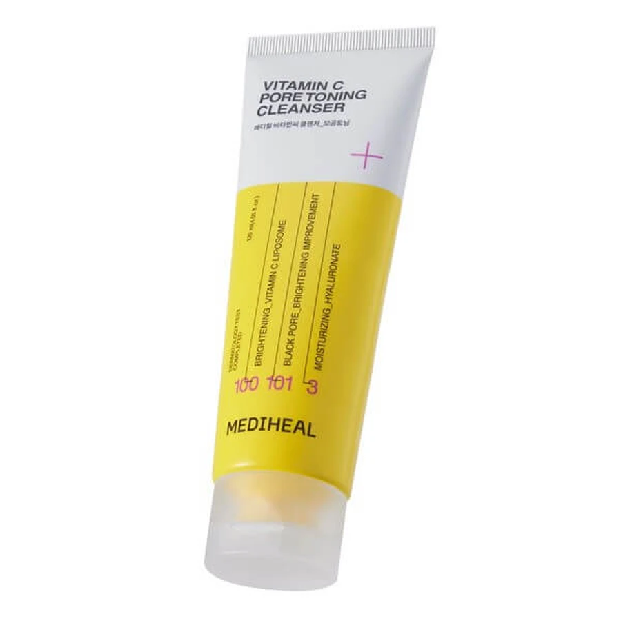 Mediheal Vitamin C Pore Toning Cleanser, verhelderende gel-schuim gezichtsreiniger met vitamine C, 120 ml