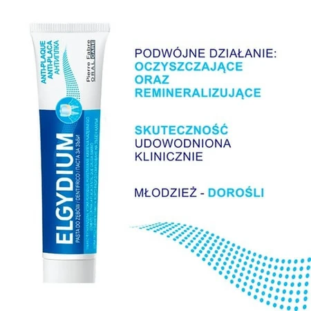 Zestaw Eludril Care, płyn do codziennej higieny jamy ustnej, 500 ml + Elgydium Anti Plaque, pasta do zębów, 75 ml: ceny i cechy