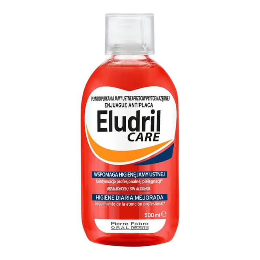 Zestaw Eludril Care, płyn do codziennej higieny jamy ustnej, 500 ml + Elgydium Anti Plaque, pasta do zębów, 75 ml: ceny i cechy