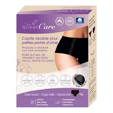 Silver Care, Damenunterwäsche für leichte Inkontinenz, hoch tailliert, S, schwarz, 1 Stück.