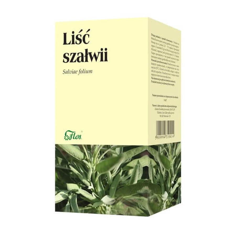 Hoja de salvia, 1,5 g, 30 unidades (Flos)