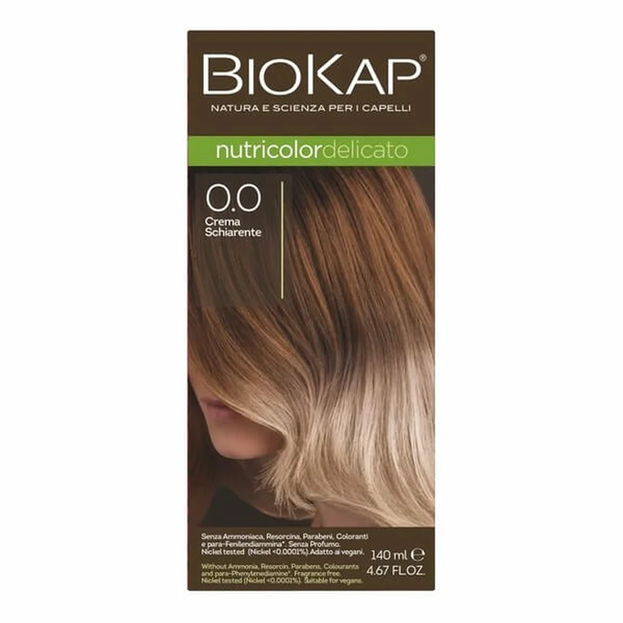 Biokap Nutricolor Delicato, haarkleurende crème, 0.0, 140 ml