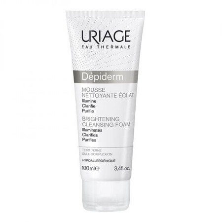 Depiderm depigmenterend reinigingsschuim voor doffe huid, 100 ml, Uriage