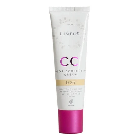 Lumene CC Color Correcting Cream, correcting CC cream SPF 20, 0.25 (N), 30 ml.