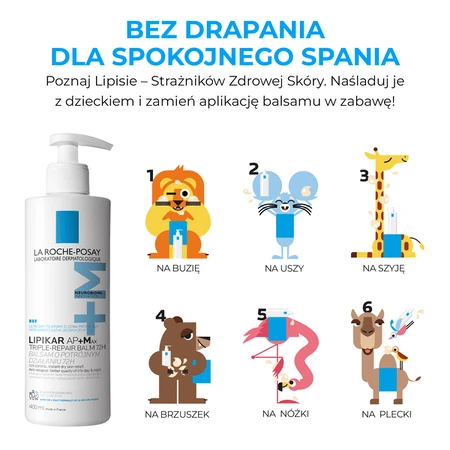 La Roche-Posay Lipikar Baume AP+Max, loțiune triplă acțiune, 400 ml