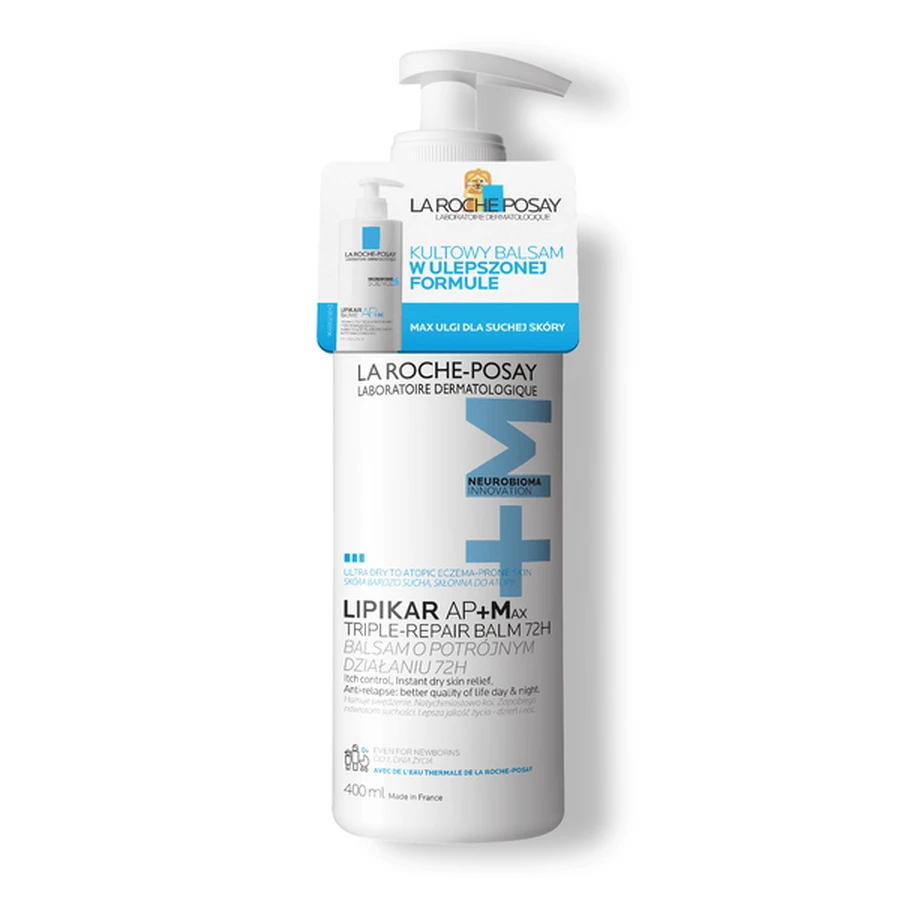 La Roche-Posay Lipikar Baume AP+Max, loțiune triplă acțiune, 400 ml