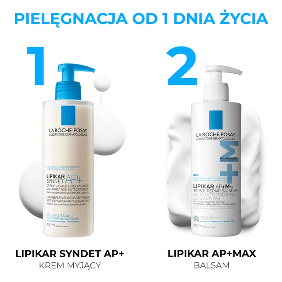 La Roche-Posay Lipikar Baume AP+Max, loțiune triplă acțiune, 400 ml