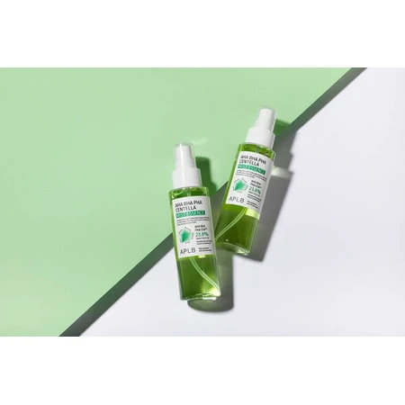 APLB AHA BHA PHA Centella Mist Essence, esencia facial con ácidos y Centella Asiática, 105 ml.