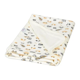 Babymatex Ines, dubbelzijdig katoenen deken, patroon: auto's, 75 cm x 100 cm, 1 st.