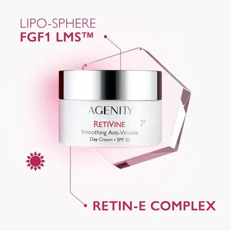 Agenity Retivine 2º Firming set, cremă de zi, 50 ml + cremă de noapte, 25 ml + geantă cosmetică