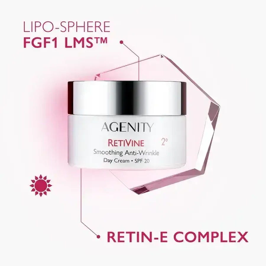 Agenity Retivine 2º Firming set, cremă de zi, 50 ml + cremă de noapte, 25 ml + geantă cosmetică