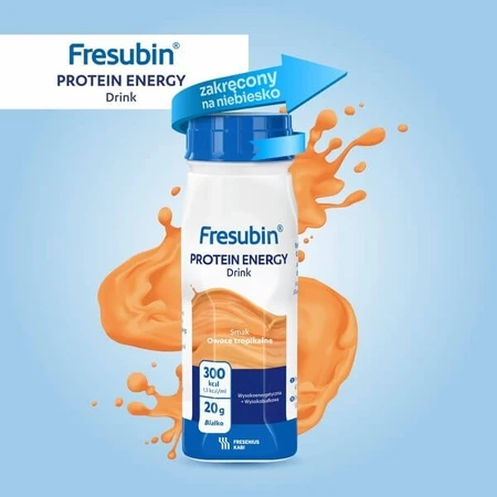 Set van 2x Fresubin Protein Energy Drink, vloeistof met tropische vruchtensmaak, 4 x 200 ml