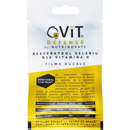 Film orali con vitamine QVIT, 25 pezzi, Nutrinovate