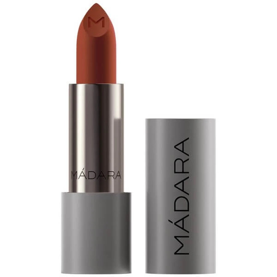 Madara Velvet Matte Cream Lipstick, rouge à lèvres mat avec un fini satiné, Magma, 3.8 g