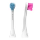 Curaprox Hydrosonic Sensitive Duo, sonische opzetborstels, blauw en roze, 2 stuks.