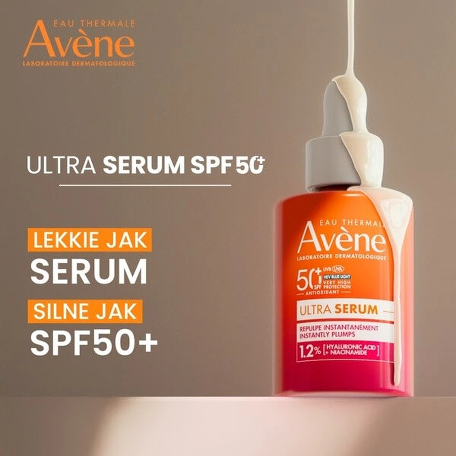 Avene Eau Thermale Ultra Serum, instant replenishing serum, SPF 50+, 30 ml
