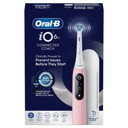 Oral-B iO 6N, periuță de dinți electrică, Pink Sand, 1 buc.