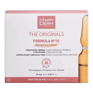 Martiderm The Originals Formula Nº10 HD Color Touch SPF30, moisturizing and firming serum, ampoules, 30 x 2 ml