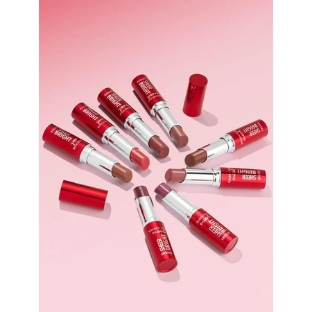 Golden Rose Mood Sheer Bright Lipstick, rouge à lèvres brillant, 108, 3.3 g