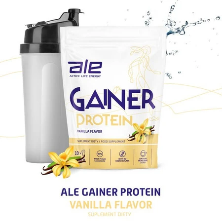 ALE Gainer Eiwit Vanille Smaak, poeder, 1000 g