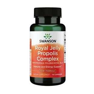 Swanson Jalea Real Complejo de Propóleo, cápsulas, 60 pcs.