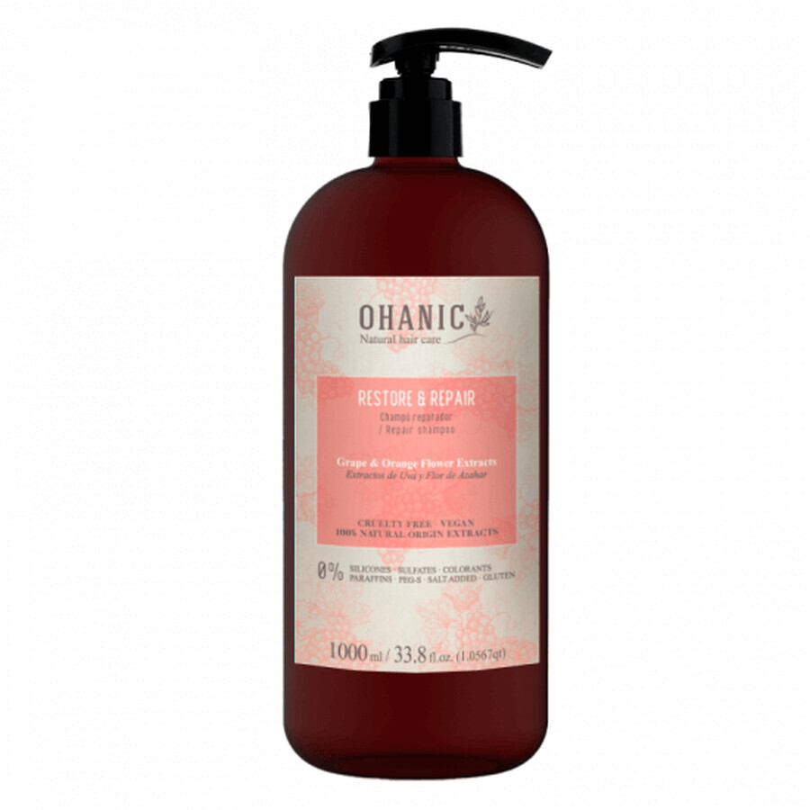 Shampooing réparateur, 1000 ml, Ohanic