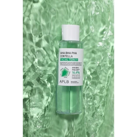 APLB AHA BHA PHA Centella Facial Toner, toner de curățare facială cu acizi și Centella, 160 ml