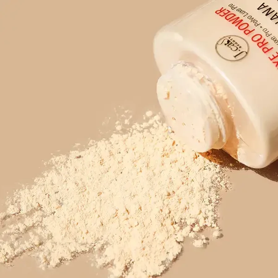 J.Cat Beauty Luxe Pro Powder, cipria montante sciolta, 103 Porcelain, 42 g