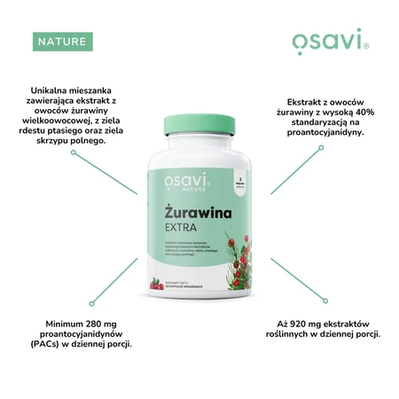 Osavi Cranberry Extra, capsule tari, 30 buc.