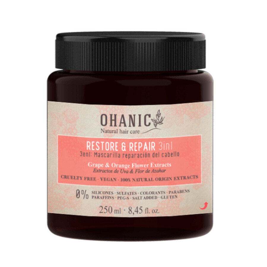 3 in 1 Hair Repair Mask, 250 ml, Ohanic