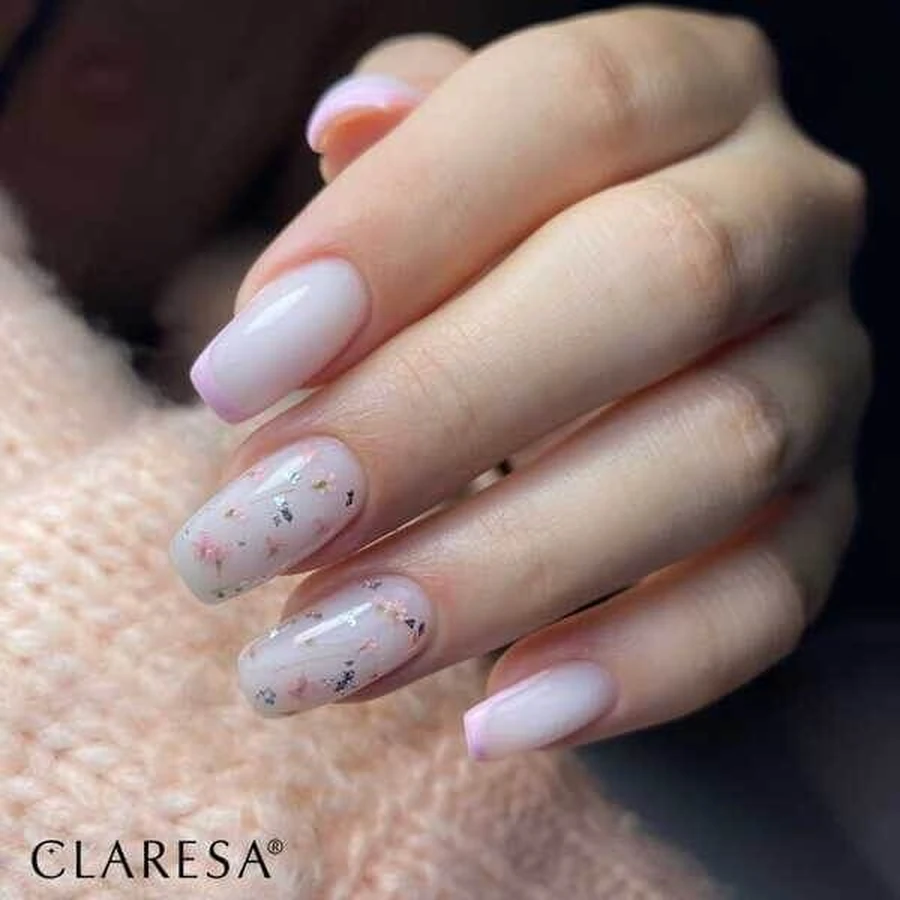 Claresa Soft&amp;Easy Builder Gel, gel constructor de uñas, Blanco Lechoso, 45 g