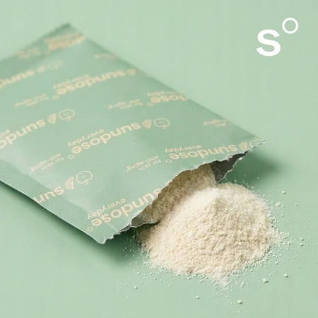 Sundose Everyday For Skin Anti-Aging, poederzakjes, appel-limoen smaak, 15 st.