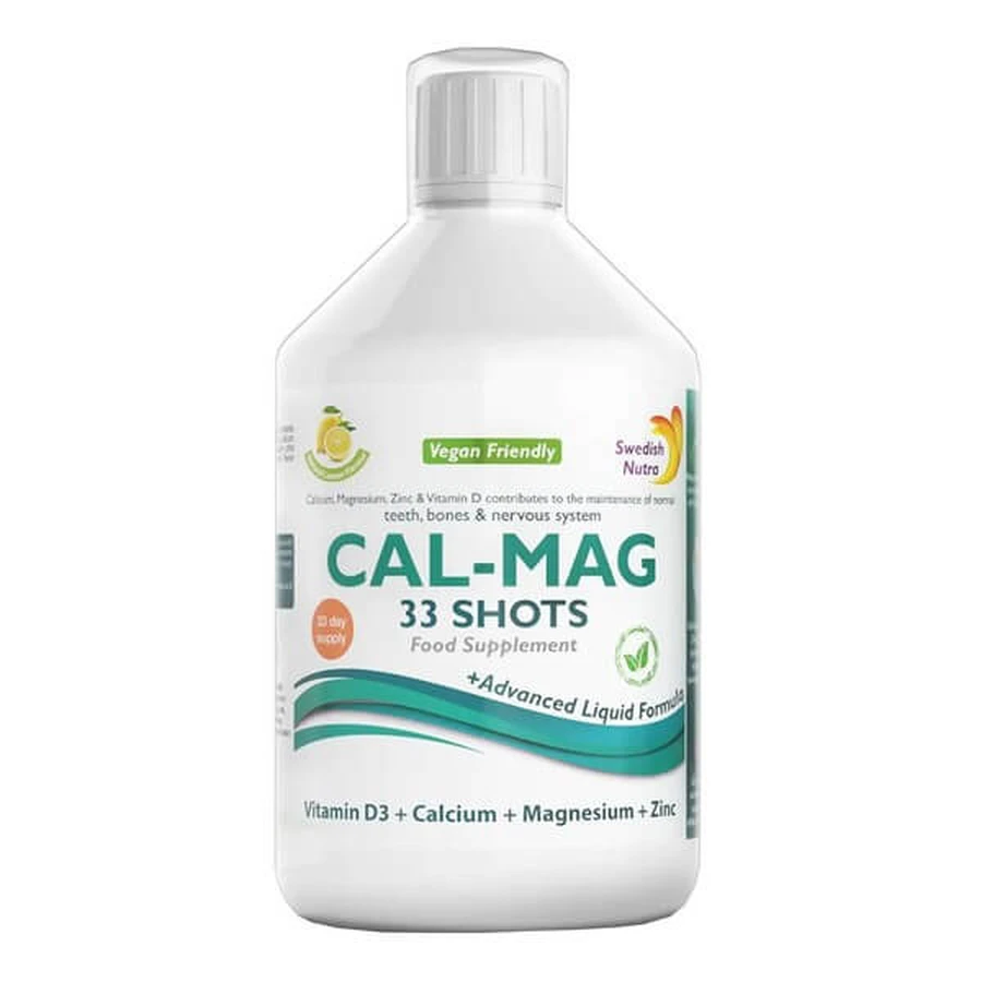 Schwedisches Nutra Cal-Mag, flüssig, Zitronengeschmack, 500 ml