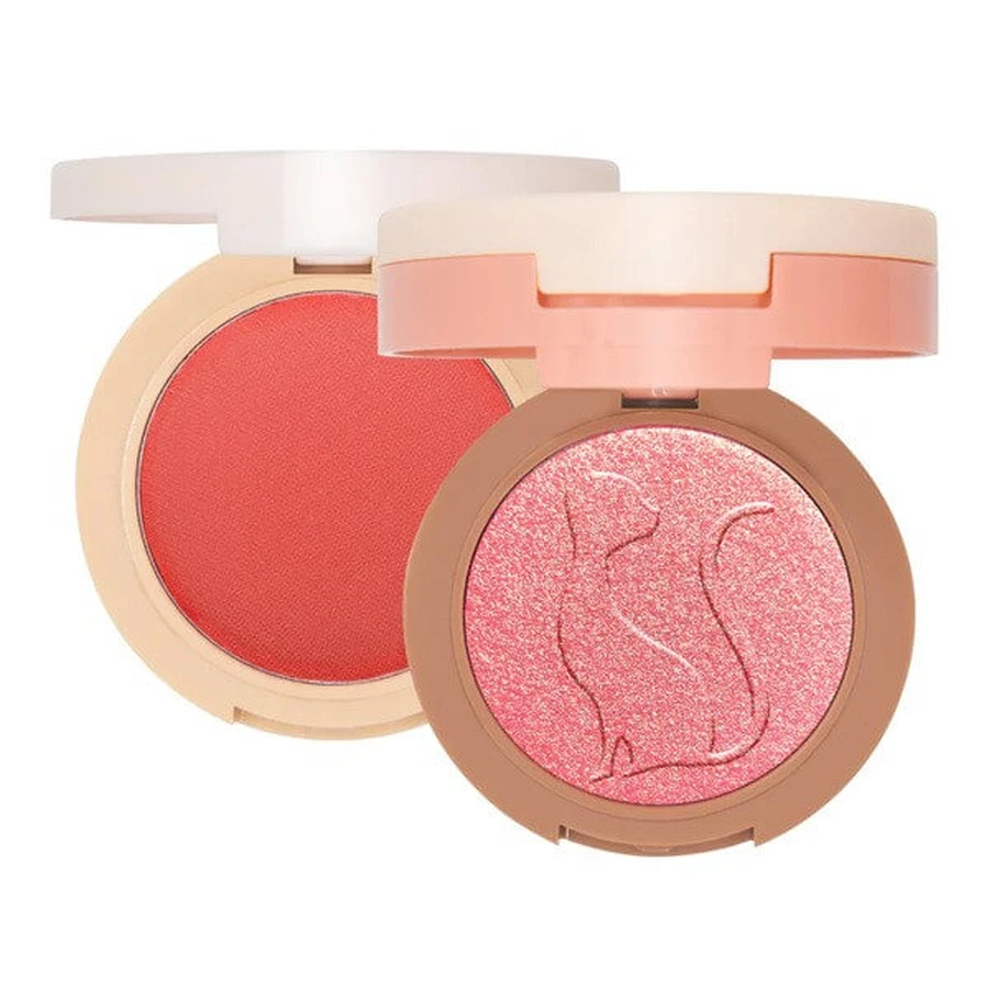 J.Cat Beauty 2 in 1 Piece of Cake Blush + Highlighter, 2-in-1 Rouge und Highlighter 105 One in a melon, 12,1 g