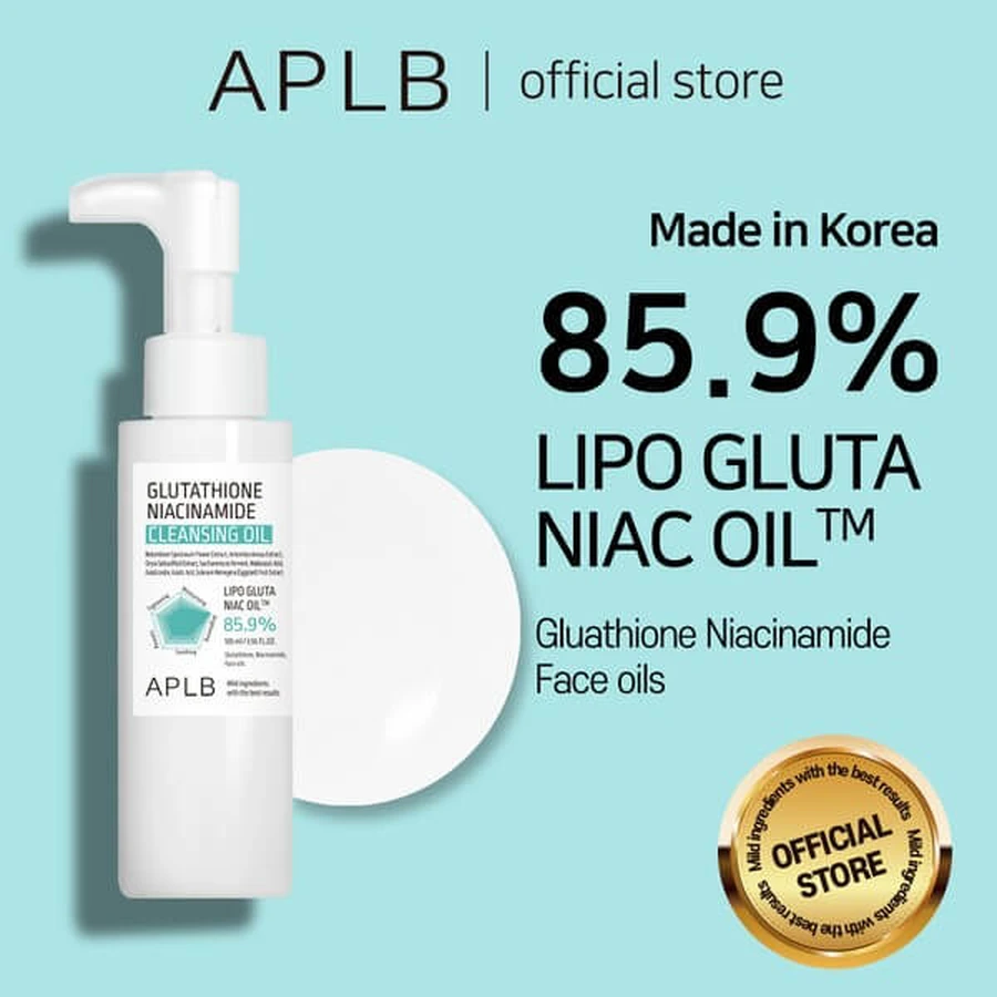 APLB Glutathione Niacinamide Cleansing Oil, aceite limpiador facial, 105 ml