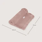Lionelo Mousseline Deken, mousseline deken voor baby's, Dusty Pink, 1 stuk.
