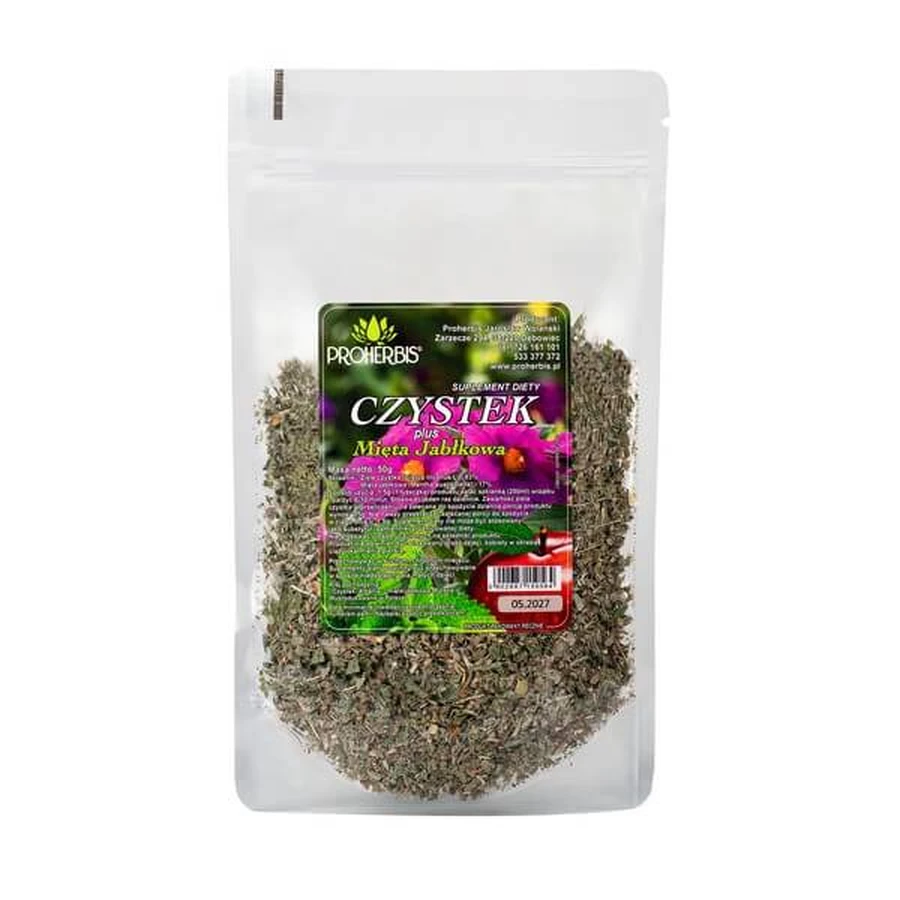 Proherbis Puré de manzana y menta, deshidratado, 50 g