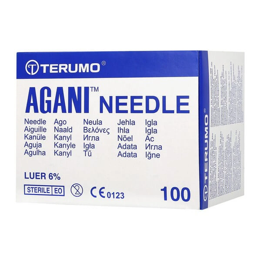 Terumo Agani, naald 0,45 mm x 23 mm, 100 st.