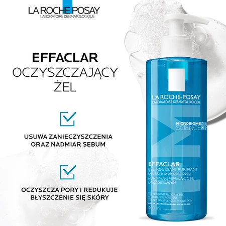 Zestaw La Roche-Posay Effaclar, Foaming Gel, żel oczyszczający dla skóry skłonnej do trądziku, 400 ml + Duo+ M, krem o potrójnym działaniu przeciw nie: ceny i cechy