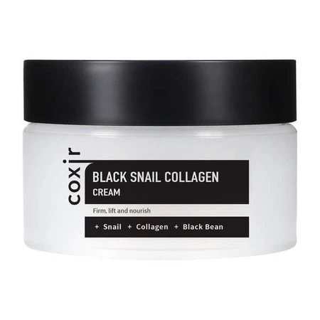 Coxir Black Snail Collagen Cream, cremă hrănitoare antirid, 30 ml