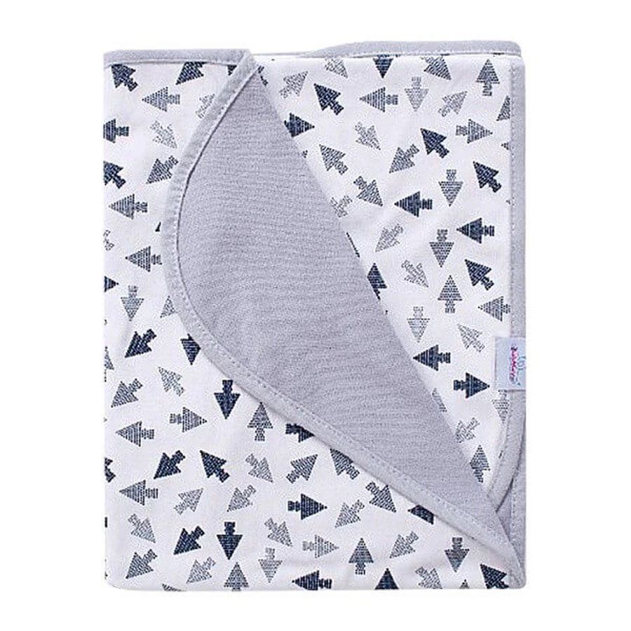 Babymatex, manta bambú doble cara 75x100 cm, flechas grises, 1 ud.